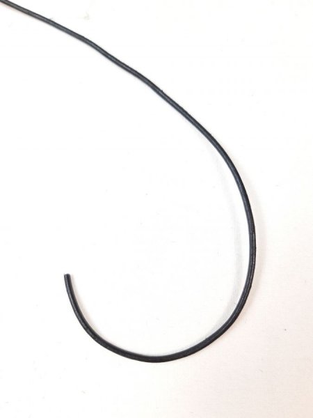 5m cordon cuir rond diamètre 2mm coloris noir