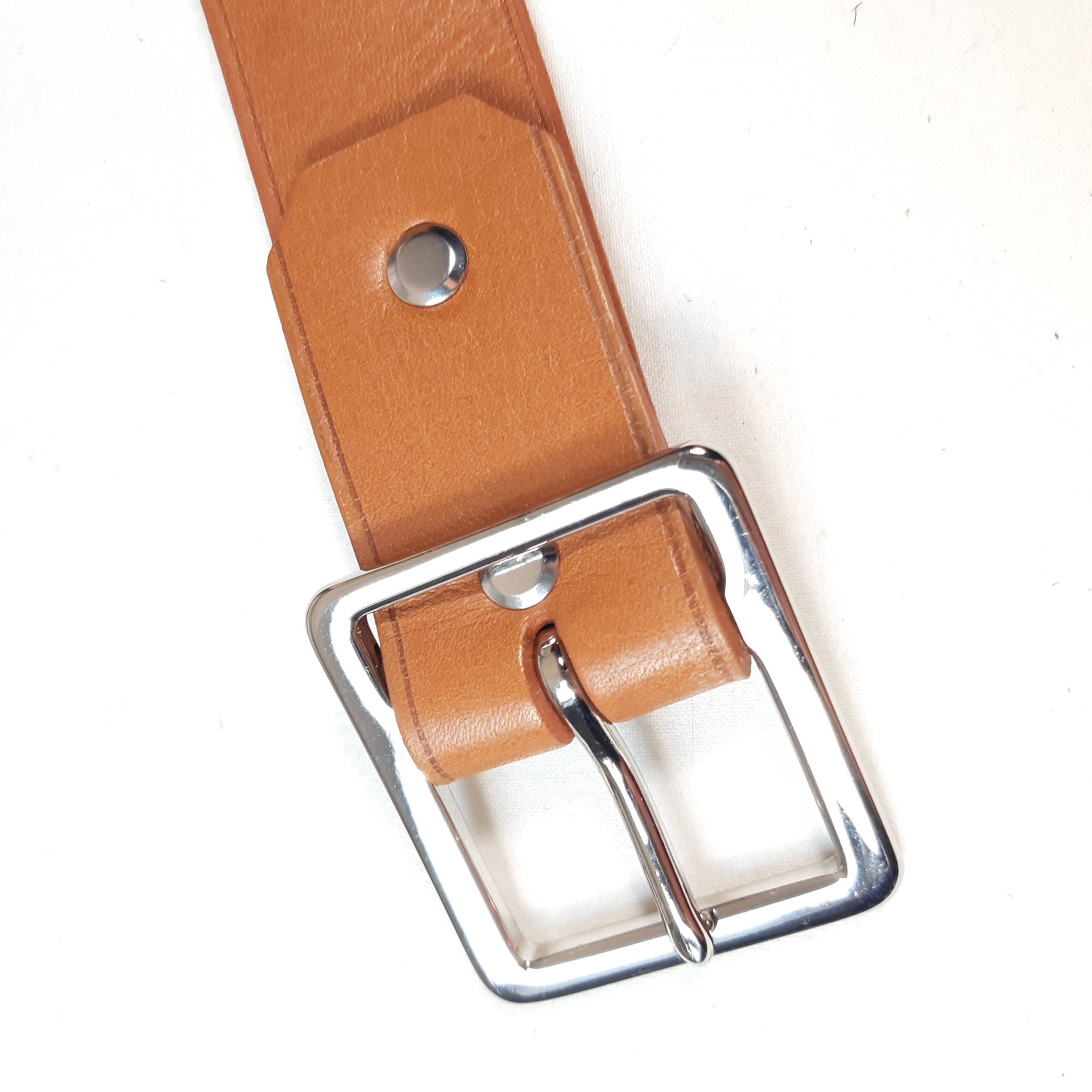 Ceinture homme cuir coloris havane