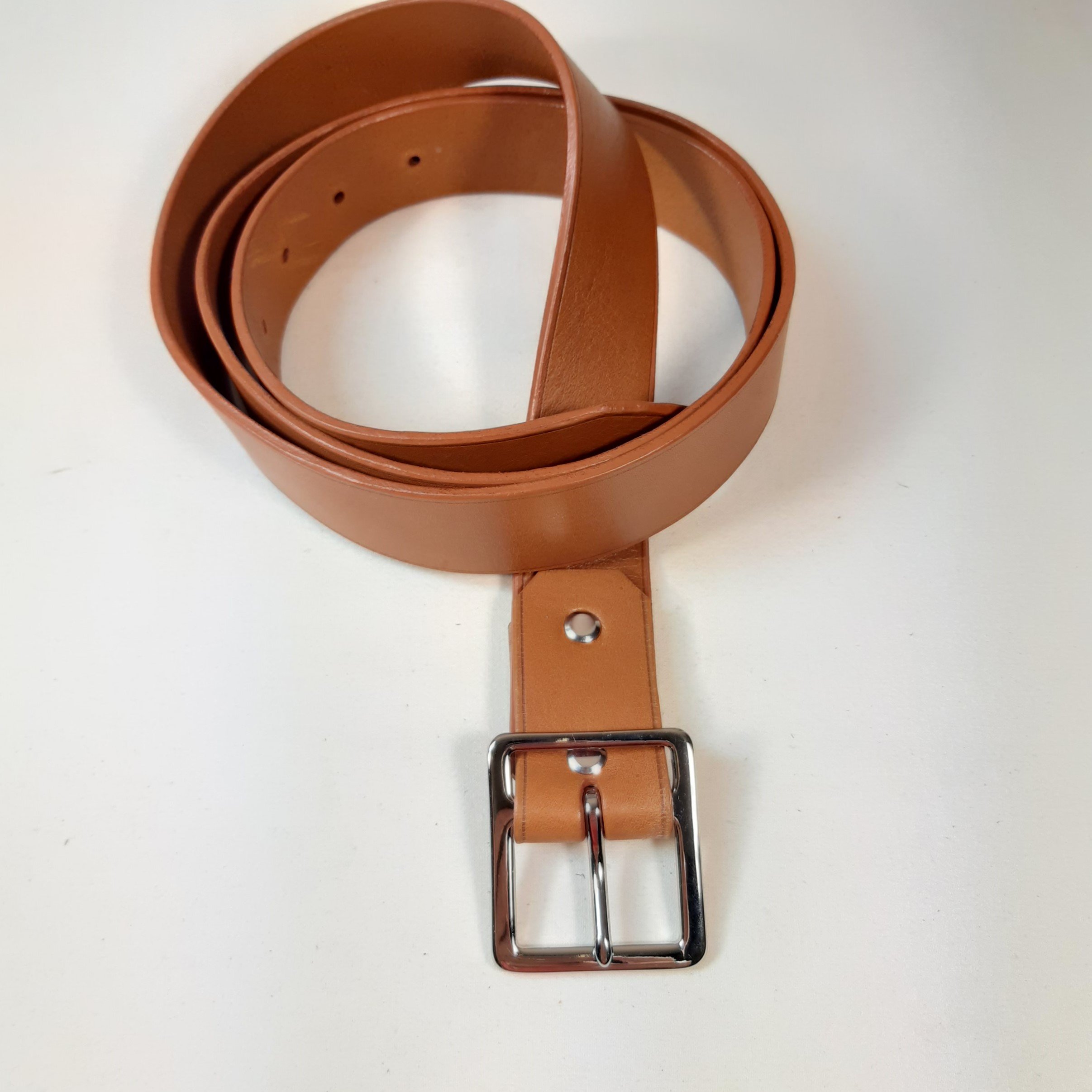 Ceinture homme cuir coloris havane