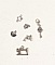 Lot de 13 breloques m&eacute;tal pour cr&eacute;er des bijoux fantaisie