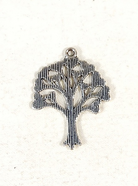 Lot de 2 breloques m&eacute;tal " arbre de vie"