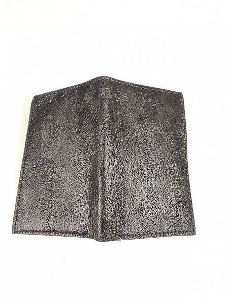 Porte feuilles porte cartes cuir noir