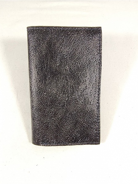 Porte feuilles porte cartes cuir noir