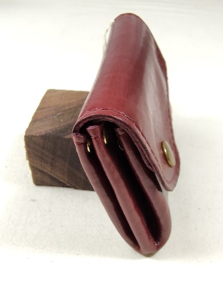 Porte monnaie r&eacute;tro cuir d'agneau
