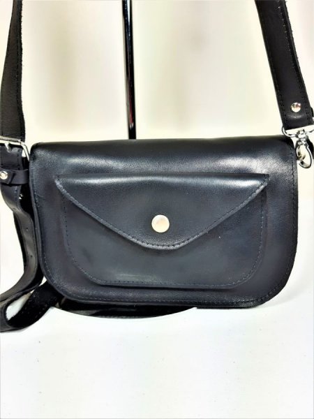Sac cuir bandoulière réglable coloris noir