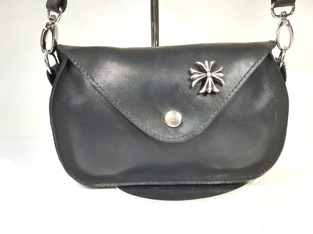 Sac cuir bandoulière réglable coloris noir
