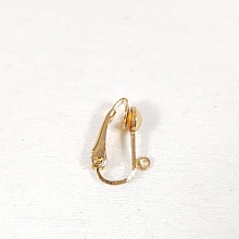 Lot de 10 clips d'oreilles dor&eacute;s
